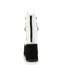 Load image into Gallery viewer, Botines Demonia KERA-130 Blanco Piel vegana
