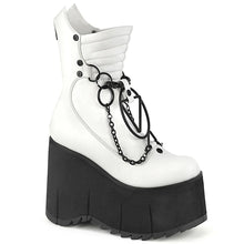 Load image into Gallery viewer, Botines Demonia KERA-130 Blanco Piel vegana
