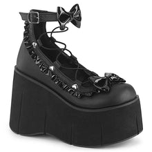 Load image into Gallery viewer, Zapatos con plataforma Demonia KERA-18 Negro Piel vegana
