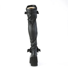 Carregar imagem no visualizador da galeria, Botas (Over the Knee) Demonia KERA-303 Negro Stretch Piel vegana
