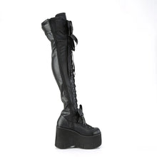 Carregar imagem no visualizador da galeria, Botas (Over the Knee) Demonia KERA-303 Negro Stretch Piel vegana

