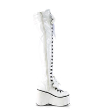 Load image into Gallery viewer, Botas (Over the Knee) Demonia KERA-303 Blanco Stretch Charol

