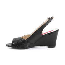 Load image into Gallery viewer, Tacones Pleaser Pink Label KIMBERLY-01SP Negro Piel Sintética
