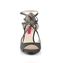 Load image into Gallery viewer, Tacones Pleaser Pink Label KIMBERLY-04 Negro Piel Sintética
