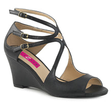 Load image into Gallery viewer, Tacones Pleaser Pink Label KIMBERLY-04 Negro Piel Sintética
