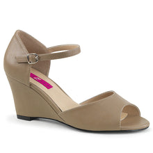 Load image into Gallery viewer, Tacones Pleaser Pink Label KIMBERLY-05 Taupe Piel Sintética
