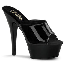 Cargar imagen en el visor de la galería, Tacones Pleaser KISS-201 Negro Charol
