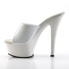 Cargar imagen en el visor de la galería, Tacones Pleaser KISS-201 Blanco Charol

