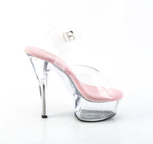 Cargar imagen en el visor de la galería, Tacones Pleaser KISS-208 Transparente B. Rosa
