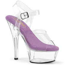 Cargar imagen en el visor de la galería, Tacones Pleaser KISS-208 Transparente Lavanda
