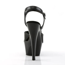 Cargar imagen en el visor de la galería, Tacones Pleaser KISS-209 Negro Piel
