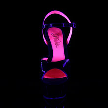 Cargar imagen en el visor de la galería, Tacones Pleaser KISS-209TT Negro Charol Neon
