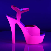 Cargar imagen en el visor de la galería, Tacones Pleaser KISS-209UV Neon H. Rosa
