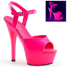 Cargar imagen en el visor de la galería, Tacones Pleaser KISS-209UV Neon H. Rosa
