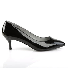 Load image into Gallery viewer, Tacones Pleaser Pink Label KITTEN-01 Negro Charol

