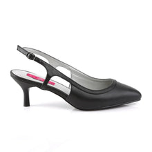Load image into Gallery viewer, Tacones Pleaser Pink Label KITTEN-02 Negro Piel Sintética
