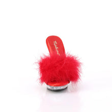 Cargar imagen en el visor de la galería, Tacones Fabulicious LIP-101-8 Rojo Satin Fur
