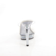 Load image into Gallery viewer, Fabulicious LIP-101RSI Heels - Clear / Silver AB Rhinestones
