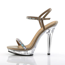 Cargar imagen en el visor de la galería, Tacones Fabulicious LIP-131 Taupe Pu Transparente
