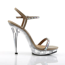 Cargar imagen en el visor de la galería, Tacones Fabulicious LIP-131 Taupe Pu Transparente
