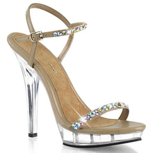 Cargar imagen en el visor de la galería, Tacones Fabulicious LIP-131 Taupe Pu Transparente
