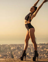 Carregar imagem no visualizador da galeria, Top Lisette de veludo Dragonfly
