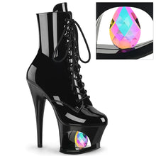 Load image into Gallery viewer, Tacones Pleaser MOON-1020DIA Negro Charol
