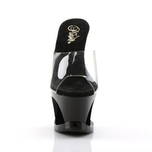 Carregar imagem no visualizador da galeria, Tacones Pleaser MOON-701HRS Transparente Negro Rojo
