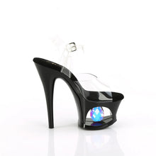 Load image into Gallery viewer, Tacones Pleaser MOON-708DIA Transparente Negro
