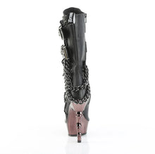 Load image into Gallery viewer, Botas Demonia MUERTO-159 Negro Piel vegana/Pewter Chrome
