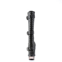 Load image into Gallery viewer, Botas Demonia MUERTO-2028 Negro Piel vegana/Pewter Chrome
