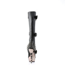 Load image into Gallery viewer, Botas Demonia MUERTO-2028 Negro Piel vegana/Pewter Chrome

