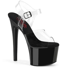 Load image into Gallery viewer, Tacones Pleaser PASSION-708 Transparente Negro
