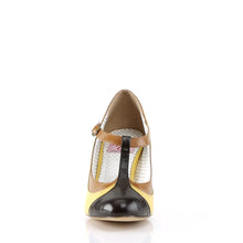 Load image into Gallery viewer, Tacones Pin Up Couture PEACH-03 Amarillo Piel Sintética
