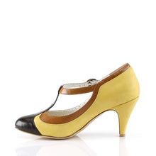 Load image into Gallery viewer, Tacones Pin Up Couture PEACH-03 Amarillo Piel Sintética
