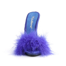 Carregar imagem no visualizador da galeria, Tacones Fabulicious POISE-501F Azul Satin Marabou
