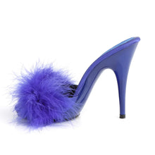 Carregar imagem no visualizador da galeria, Tacones Fabulicious POISE-501F Azul Satin Marabou
