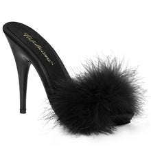 Carregar imagem no visualizador da galeria, Tacones Fabulicious POISE-501F Negro Satin Marabou
