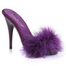 Cargar imagen en el visor de la galería, Tacones Fabulicious POISE-501F Morado Satin Marabou
