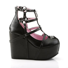 Load image into Gallery viewer, Botines Demonia POISON-25-1 Negro Piel vegana
