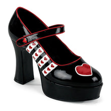 Load image into Gallery viewer, Tacones Funtasma QUEEN-55 Negro Blanco Rojo
