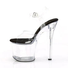 Load image into Gallery viewer, Tacones Pleaser RADIANT-708 Transparente Negro
