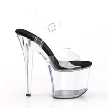 Load image into Gallery viewer, Tacones Pleaser RADIANT-708 Transparente Negro
