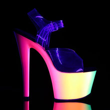 Load image into Gallery viewer, Tacones Pleaser RAINBOW-308UV Transparente Neon
