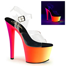 Load image into Gallery viewer, Tacones Pleaser RAINBOW-308UV Transparente Neon
