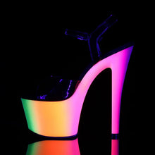 Load image into Gallery viewer, Tacones Pleaser RAINBOW-309UV Negro Charol Neon
