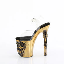 Cargar imagen en el visor de la galería, Tacones Pleaser RAPTURE-808-LT Transparente Satin Brass
