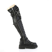 Load image into Gallery viewer, Botas (Over the Knee) Demonia RENEGADE-320 Negro Stretch Piel vegana
