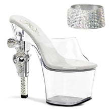 Load image into Gallery viewer, Tacones Pleaser REVOLVER-712 Transparente
