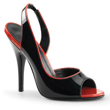 Carregar imagem no visualizador da galeria, Tacones Pleaser SEDUCE-117 Negro Rojo Charol
